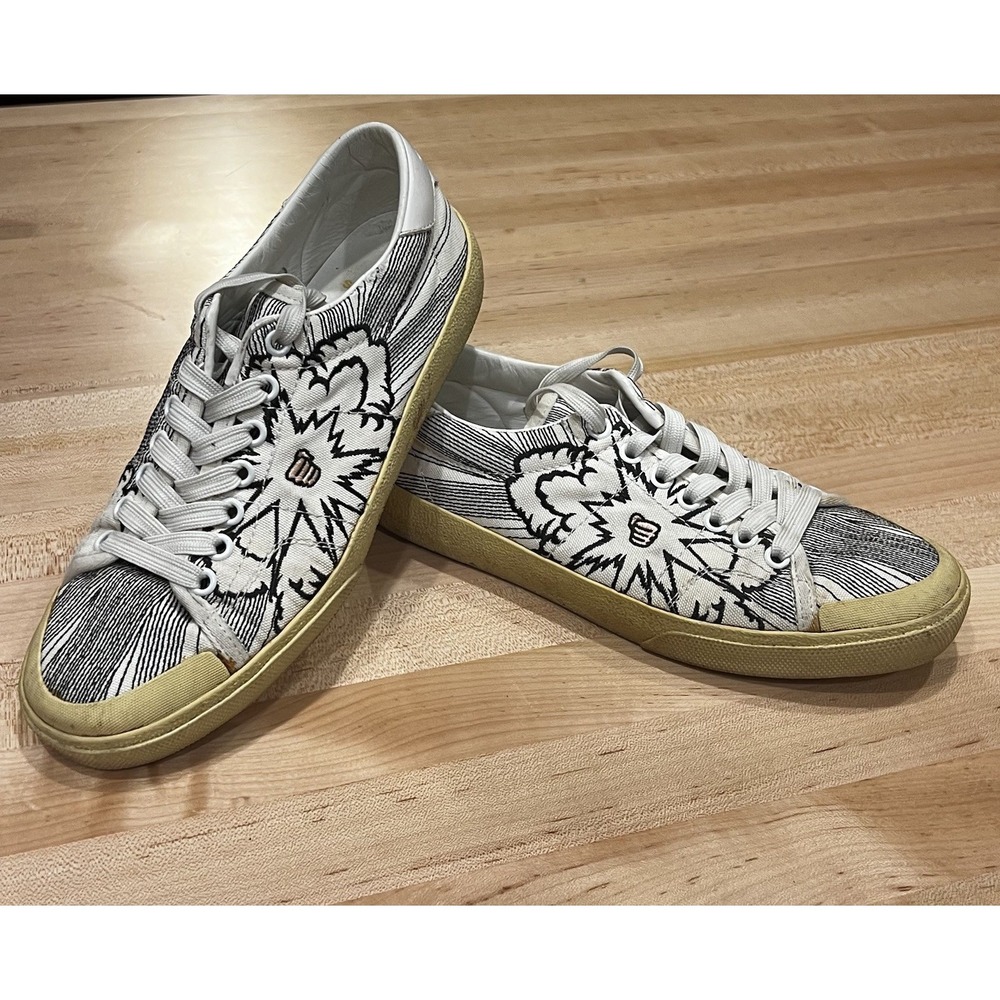 Saint Laurent Court POW Paris Solaris Women's Size 7 (EU 37) YSL Comic Book